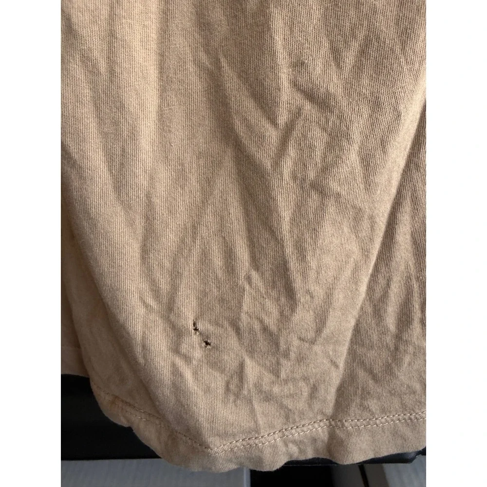 Nike‎ Graphic Tee Tan Psychedelic Crystal Ball Surrealist Print Mens Medium